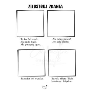 Zilustruj zdania