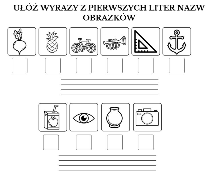 ułóż wyrazy