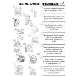Jesienne czytanki-wyszukiwanki