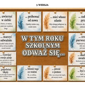 W TYM ROKU SZKOLNYM ODWAŻ SIĘ… – gazetka 3w1