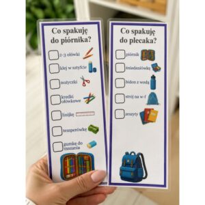 Co spakuję do piórnika i plecaka?