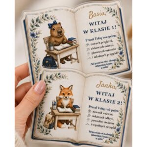 Witaj w klasie 1,2,3 – edytowalne książeczki powitalne