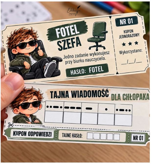 tajna wiadomość klasy 1-3